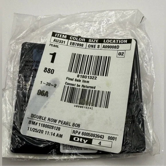 J Crew Double row pearl bobby pins - Picture 5 of 5